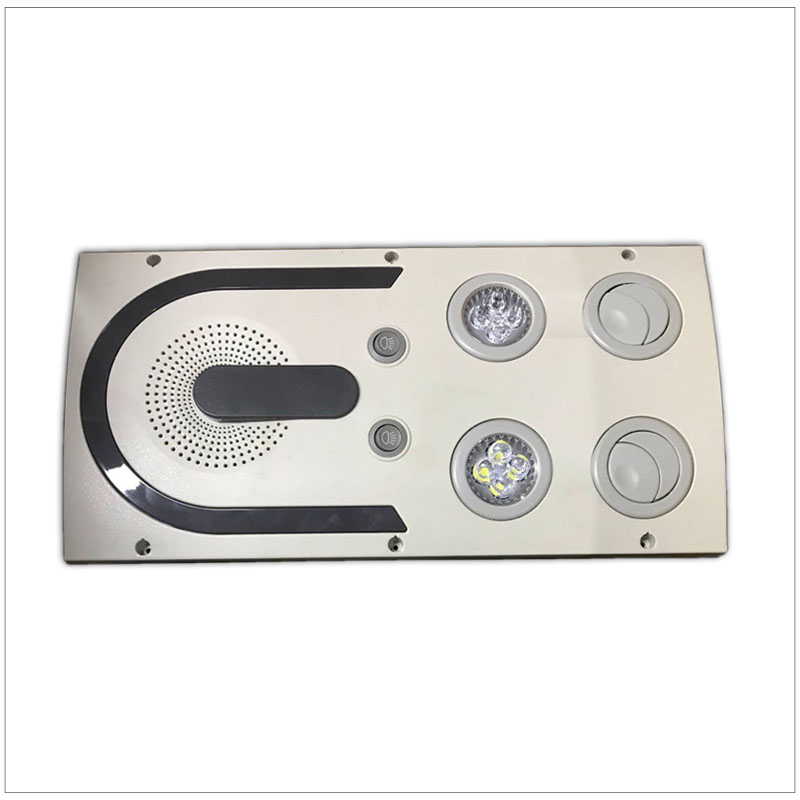 Air-conditioning air outlet with LED reading light